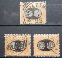 Italien Porto Kat. 15-17 gest. 1890 Kat. 38 Euro