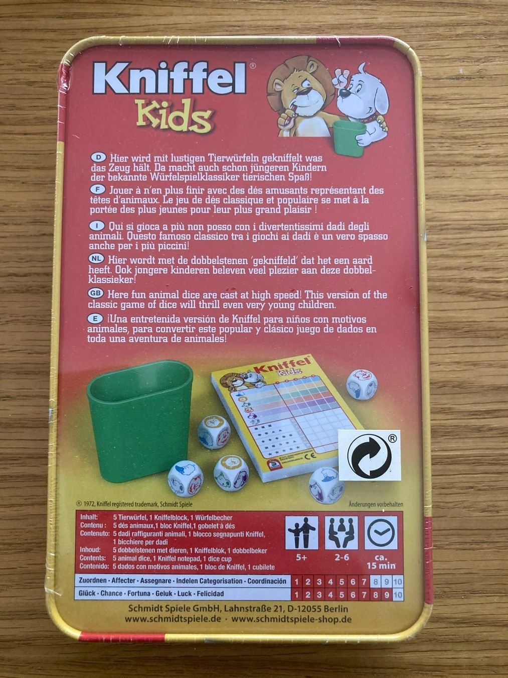 Spiele: Kniffel Kids -NEU- – Neu und originalverpackt aus Muttenz von Juvenile33 2