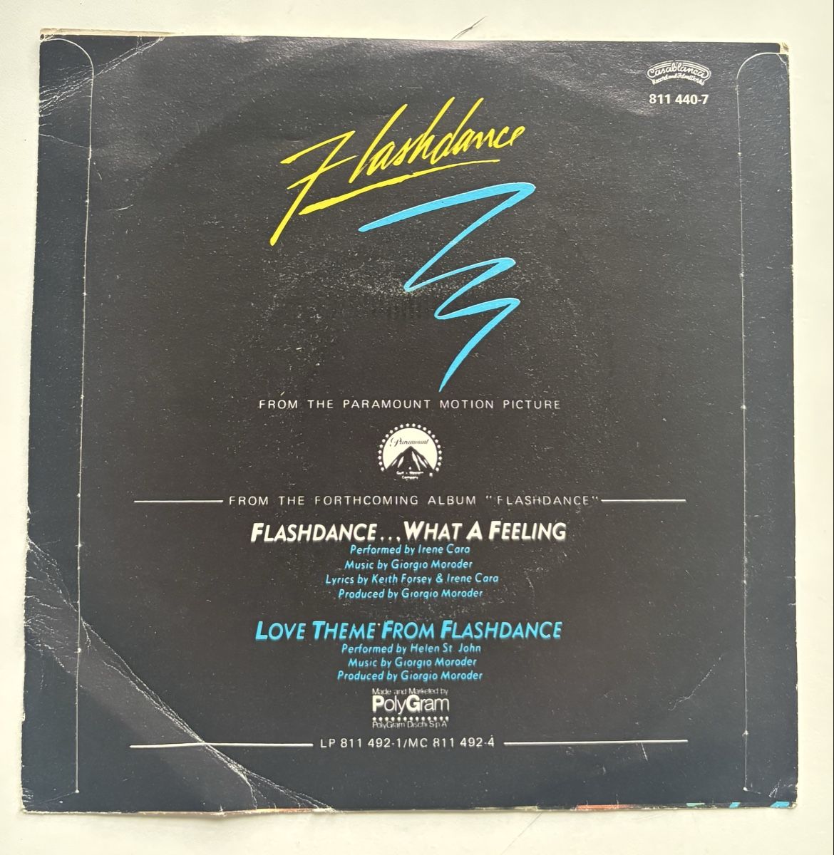 Dischi in vinile: Flashdance 45 - Irene Cara - What a Feeling! VG+/VG+ – Usato da Neuchâtel venduto da Deivid2 3