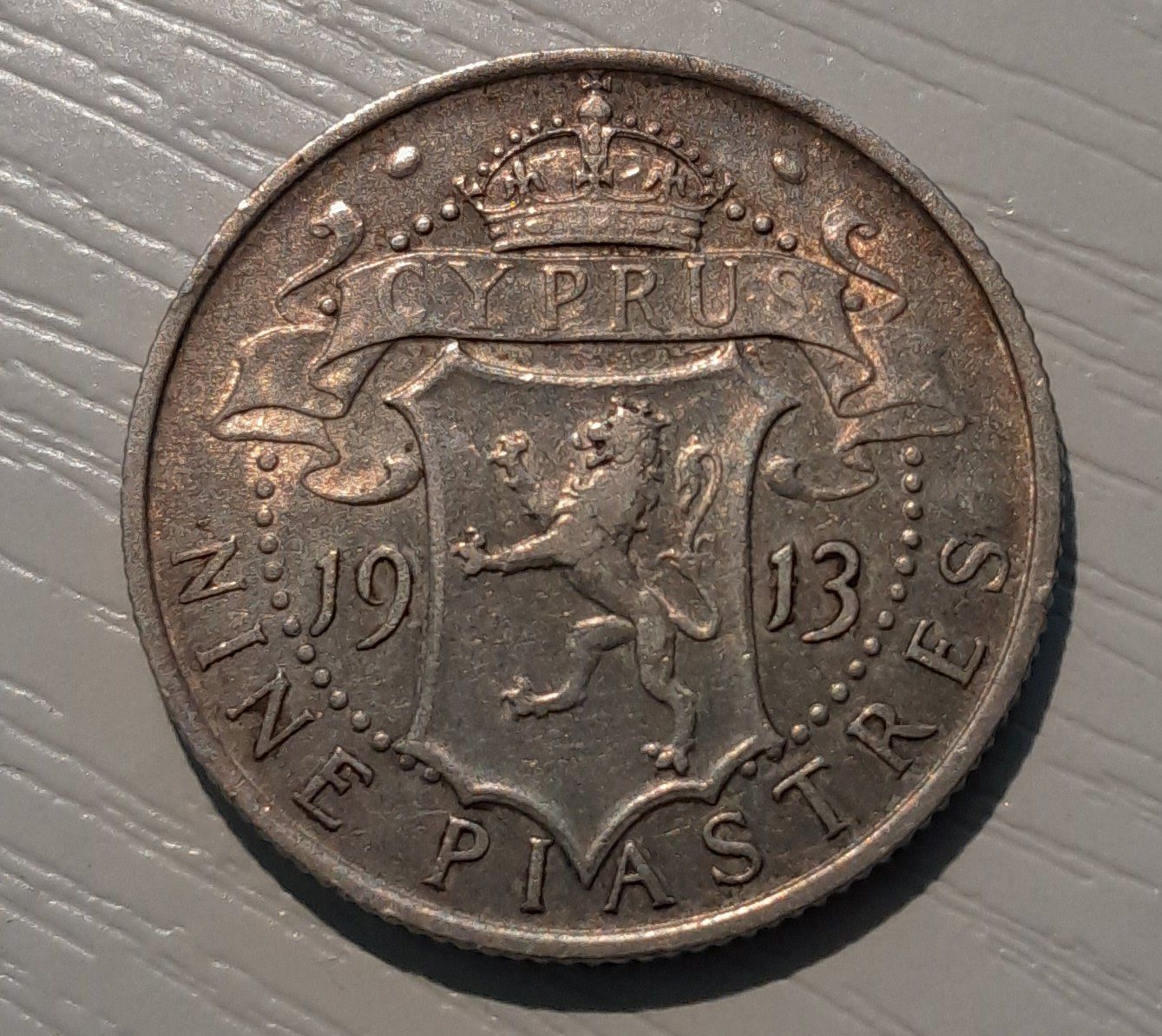 Toutes les monnaies: SILBER / 9 Piaster / Zypern / 1913 – D'occasion à Liestal par ReGaRicardo