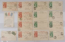 Lot UPU 1900 - Ganzsache und Karten