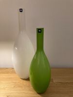 2er Set Leonardo Vasen aus Glas, weiss & grün, Top! (51)