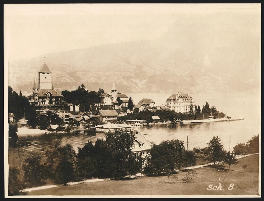 Fotografie & Manifesti: Fotografie Ansicht Spiez am Thunersee, B – Usato da Berlin venduto da bartko-reher
