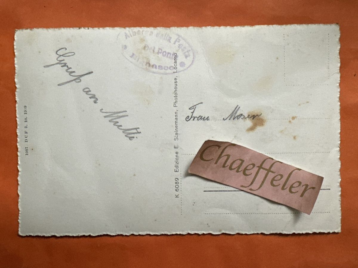Cartoline postali: Alte Ansichtskarte Bignasco Valle Maggia, mit Stempel – Usato da Zürich venduto da Chaeffeler 1