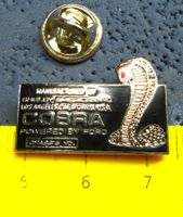 AC COBRA POWERED BY FORD AUTO PIN ENAMEL SILBRIG