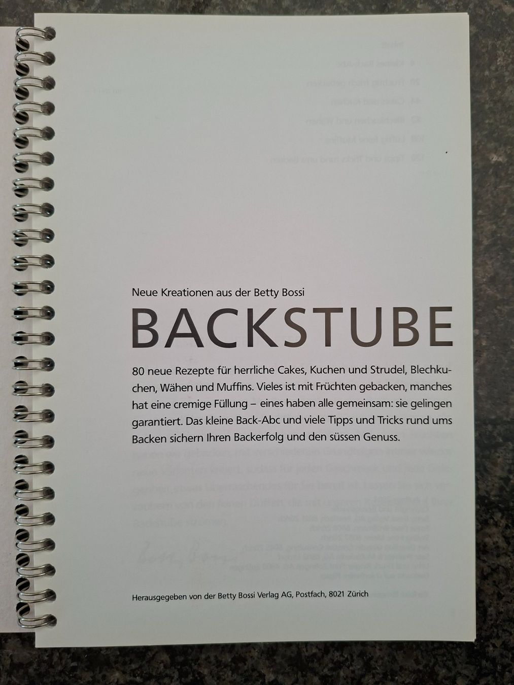 Bücher: Betty Bossi; Backstube – Gebraucht aus Boniswil von Totomat-Lady2 1