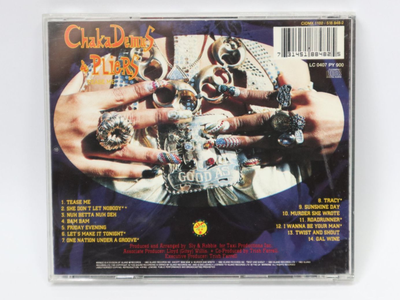 CDs: CD Chaka Demus & Pliers Tease Me – D'occasion à Eschenbach SG par Astalavista 1