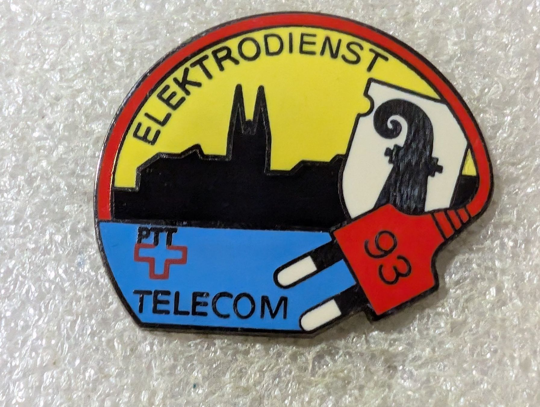 Placchette & Badge: Ansteckpin 165: PTT Telecom Elektrodienst – Usato da Oppligen venduto da Pin-Fall-Shop