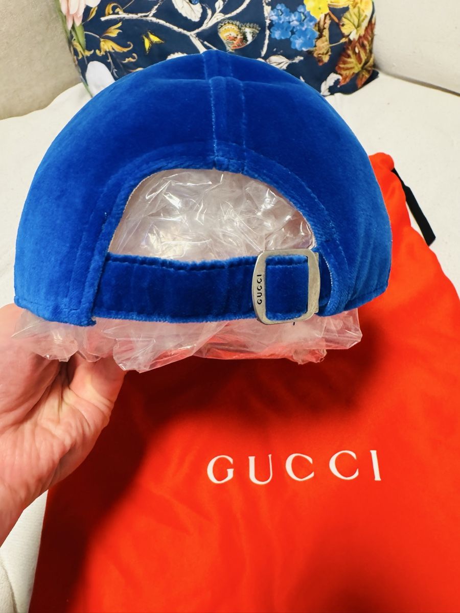 Gucci Copricapi, berretti & cappellini: Gucci Cap Baseball ! Neu! Samt Blau! – Nuovo e nell'imballaggio originale da Liestal venduto da Serge44 2