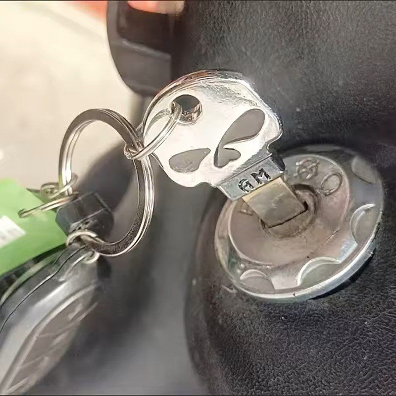 Harley-Davidson Portachiavi: Porte-clés Tête de Mort  J005 – Nuovo e nell'imballaggio originale da Allens venduto da MADE.IN.ROCK.N.ROLL 4