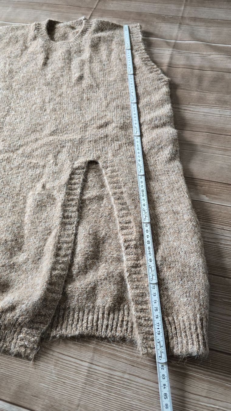 Maglioni & Felpe: Langer Oversize Pullunder - M - Beige meliert – Nuovo (secondo la descrizione) da Thalwil venduto da VitaMini 3