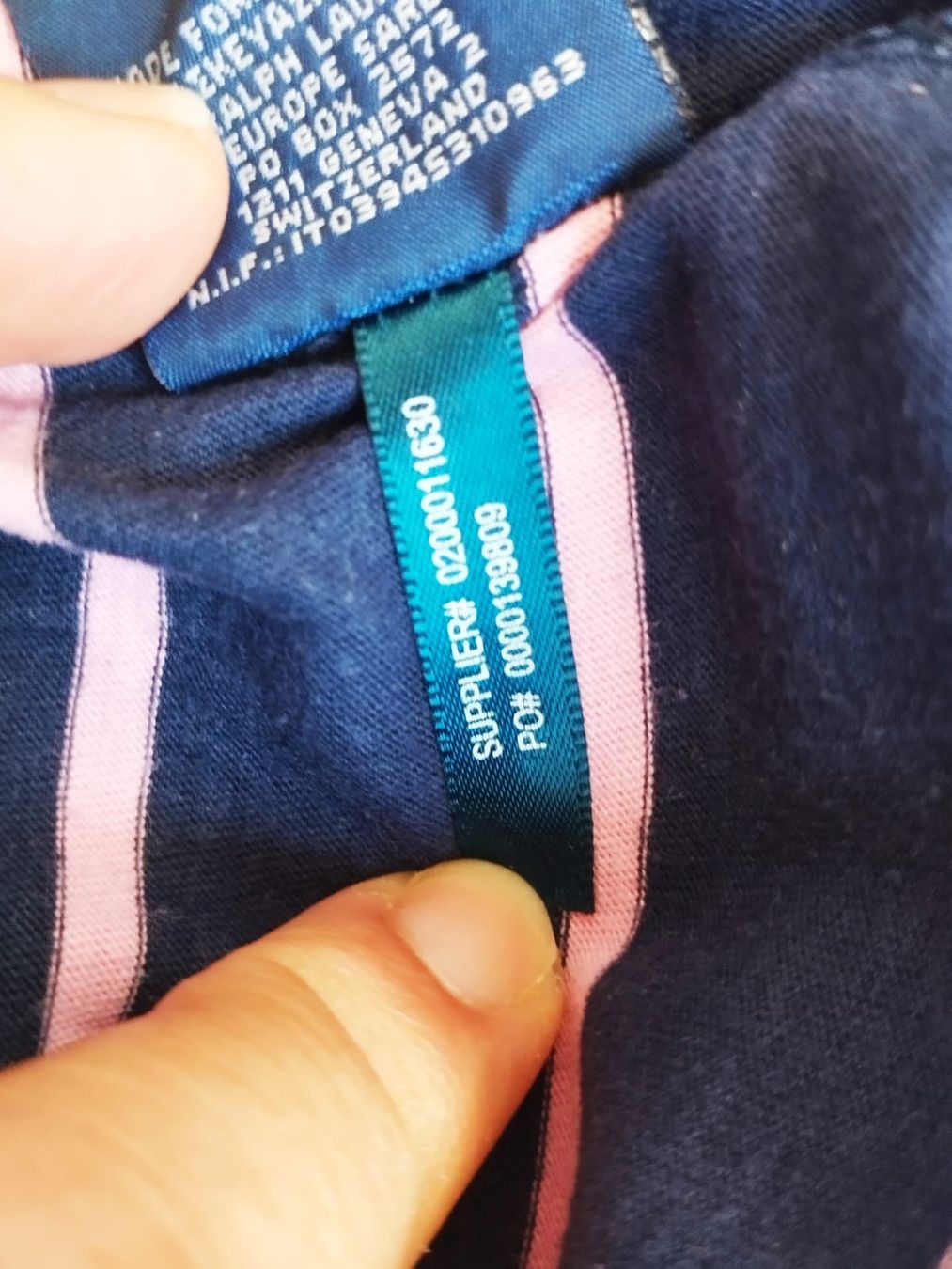 Canottiere & Pantaloni: Ralph Lauren blau-rosa gestreifter Pullover, Größe S – Usato da Paradiso venduto da byrek 3