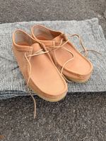 Clarks Wallabee Schuhe hellbraun Leder Grösse 42 gebraucht