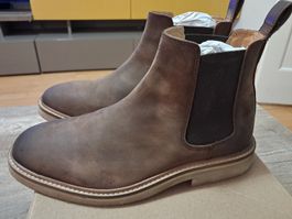 Stivaletti Chelsea uomo marroni in pelle taglia 40 nuovi