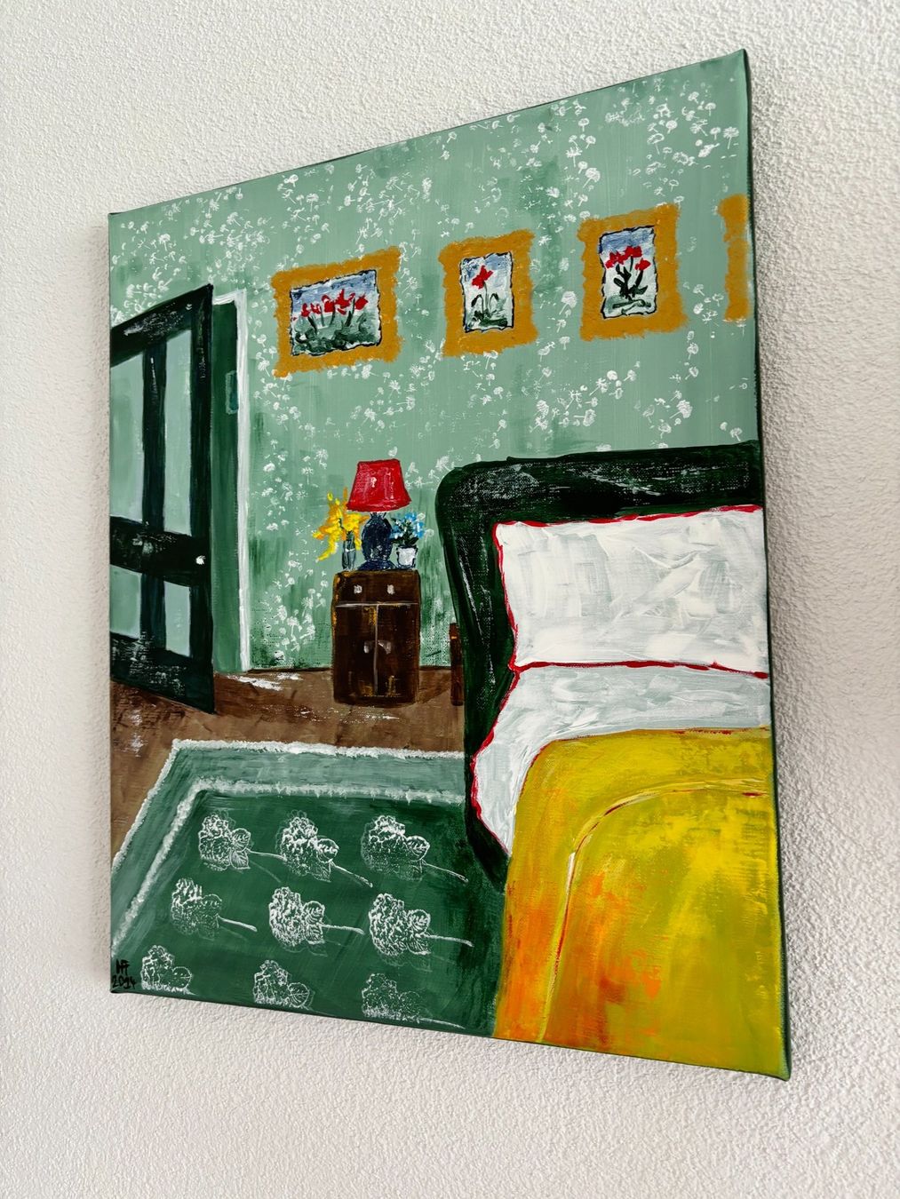 Gemälde: Der Grünliebhaber - Acrylbild – Neu (gemäss Beschreibung) aus Cham von Felha 4