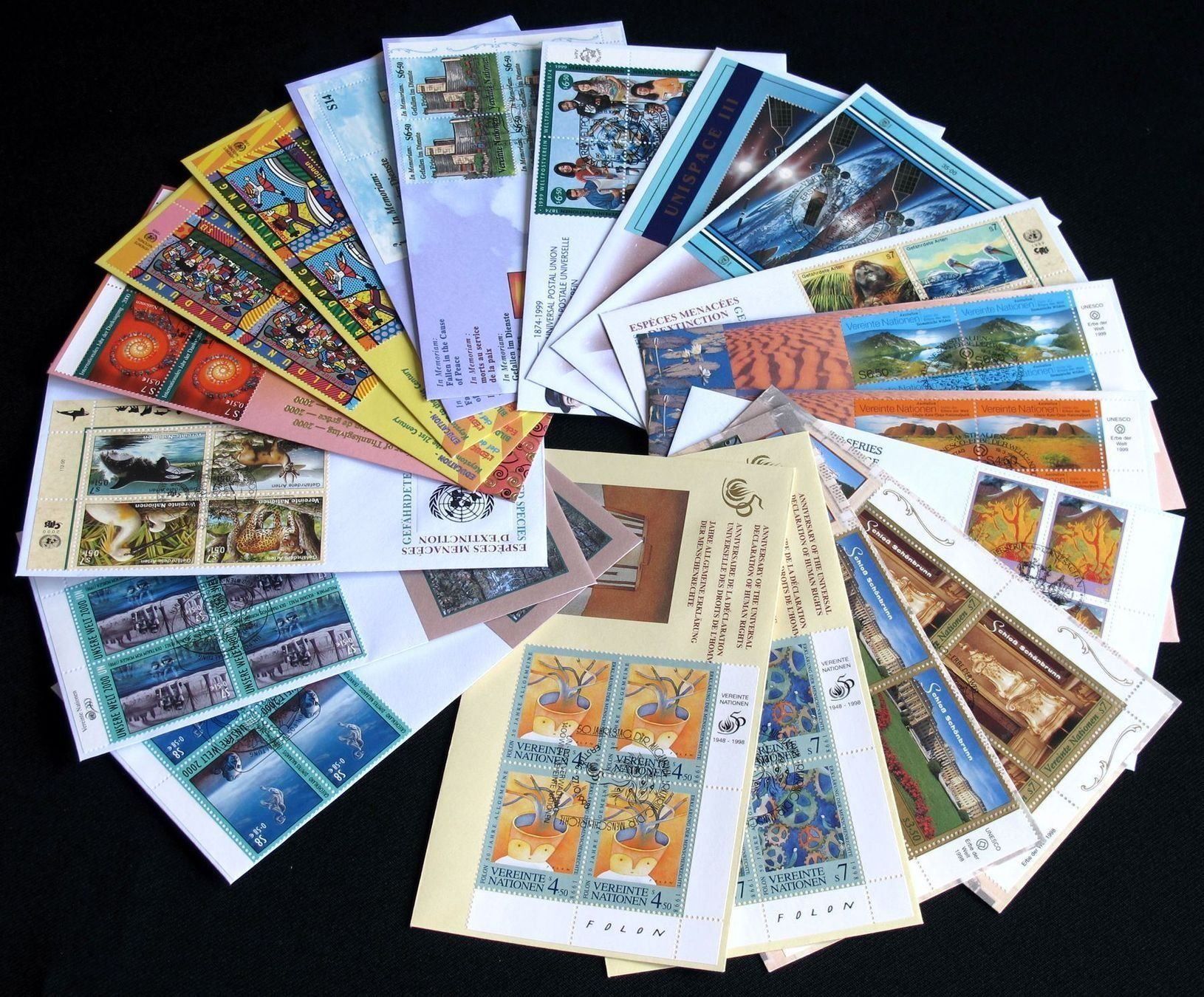 Tutti i francobolli: UNO Wien VB FDC Smlg. 1986-1999 kmpl.! – Nuovo (secondo la descrizione) da Remetschwil venduto da Hofiii 5