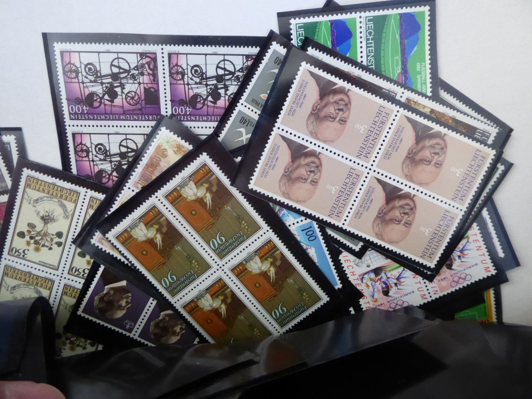 Tous les timbres: Toller Posten 4er Blocks Liechtenstein postfrisch** – D'occasion à Rothrist par swisstools 7