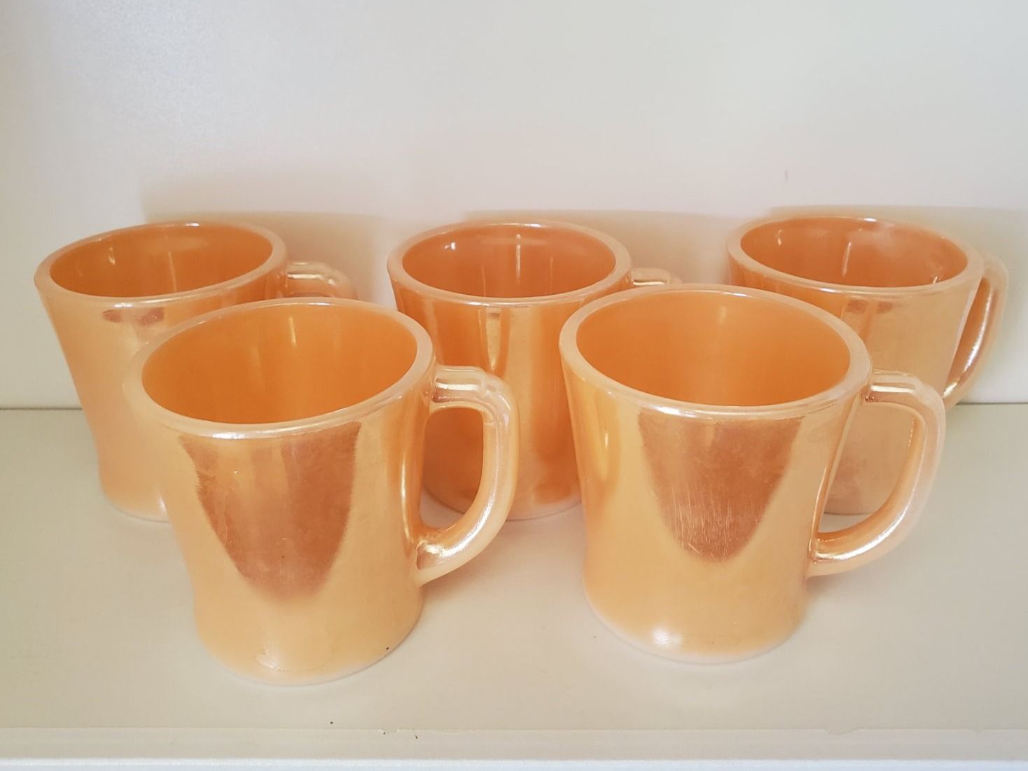 Tazze: Tasse Fire King peach luster – Usato da Rennaz venduto da La_malle_du_dauphin 3