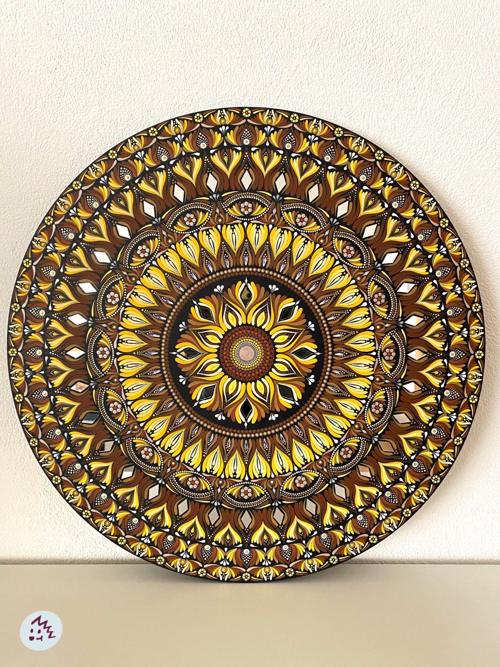 Dipinti: Mandala auf Holz, Mandala Bild, Gemälde, Geschenk, Kunst – Nuovo e nell'imballaggio originale da Fanas venduto da Omibia
