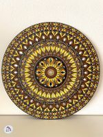Mandala auf Holz, Mandala Bild, Gemälde, Geschenk, Kunst