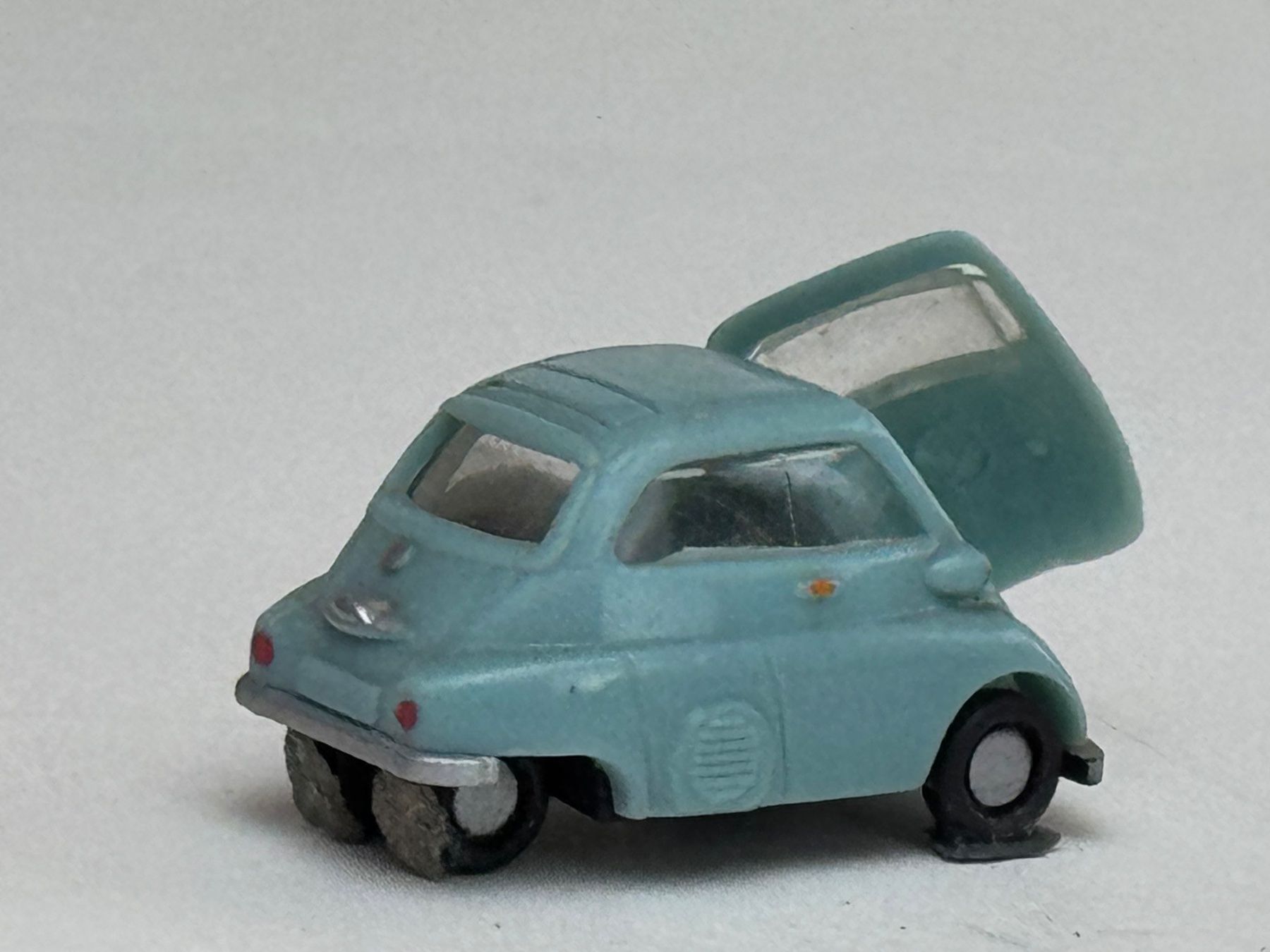 Herpa Modellini d'auto: GB3- IMU BMW Isetta grünblau – Usato da Elm venduto da Wikmtz 1