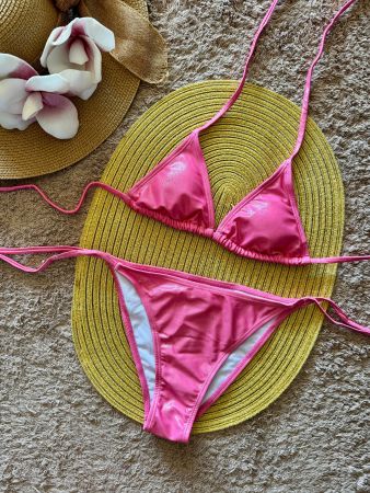 Bikini Pink Glanz M Neu Gratis Versand