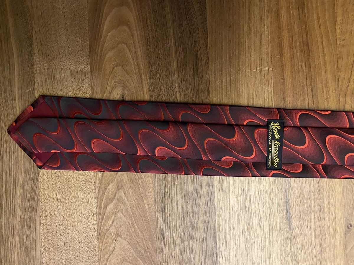 Cravatte: 12 x rotschwarze Krawatten – Nuovo e nell'imballaggio originale da Bern venduto da mod18 2