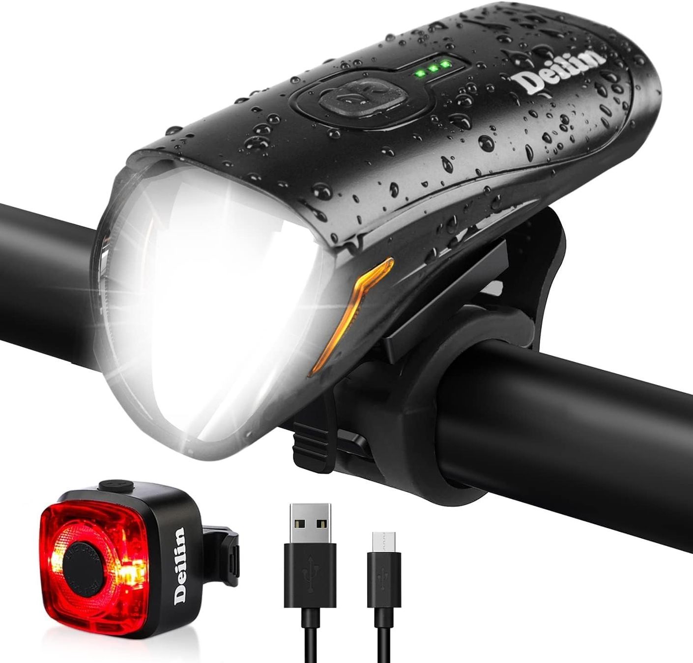 Ersatzteile: Fahrradlicht Set, USB Aufladbar – Neu und originalverpackt aus Nuglar von SaleRitter