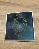 Handgemachte Geburtstagskarte mit Sternzeichen Löwe