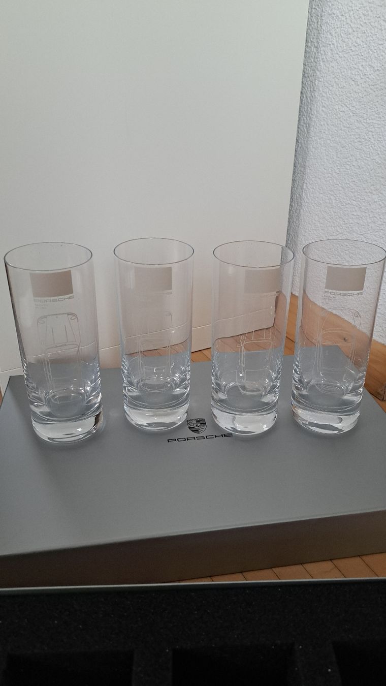 Porsche Bicchieri: original Porsche 911 Gläser Set – Nuovo e nell'imballaggio originale da Schwarzenbach SG venduto da LoveBag 4