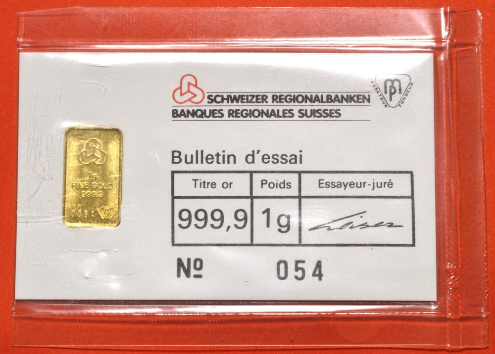 1 gramm Gold Kaufen auf Ricardo