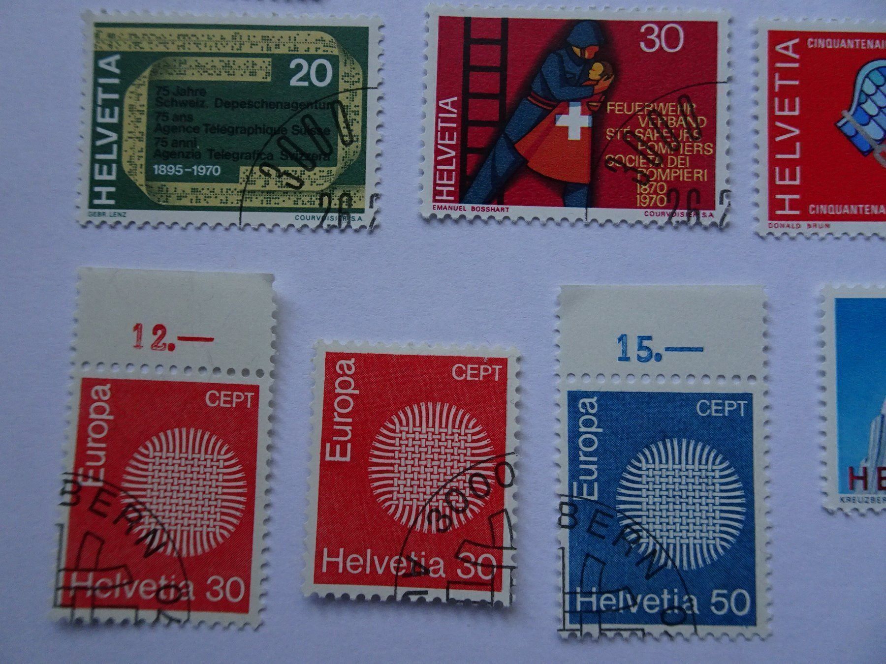 Alle Briefmarken: 1969-70 mit E.T. Stempel – Neu (gemäss Beschreibung) aus Aadorf von Chnorli-Furz 3