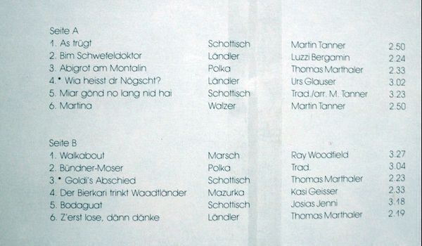 Dischi in vinile: LÄNDJÄGERBUABA SPLÜGEN LP NEU ORGINALVERPACKT – Nuovo e nell'imballaggio originale da Unterseen venduto da vinylmore 1