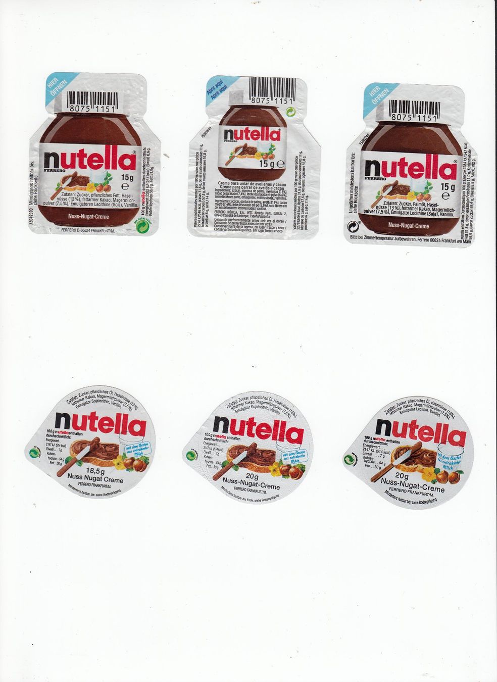Coperchi dei cremini per caffè: Andere Deckeli, Nutella – Usato da Burgdorf venduto da veieli20 2