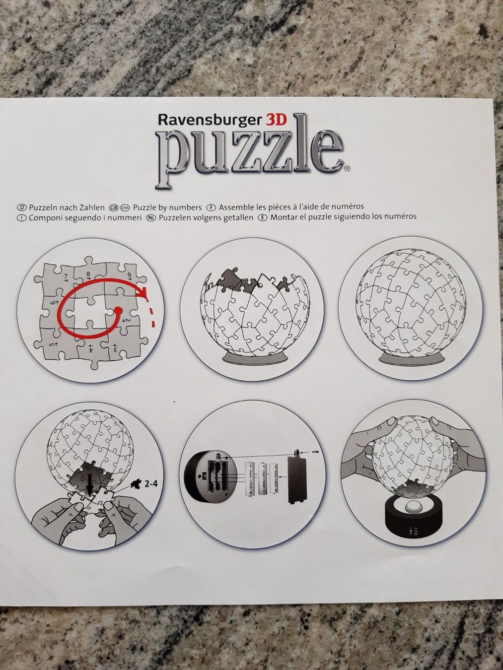 Ravensburger Puzzle: Puzzle 3D mit Licht (Einhorn) – Usato da Mels venduto da Barbara2020 2