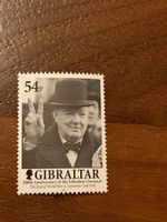 Winston Churchill Gibraltar Briefmarke.