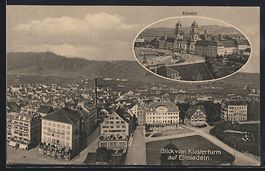Einsiedeln, Kloster, Blick vom Klostertu
