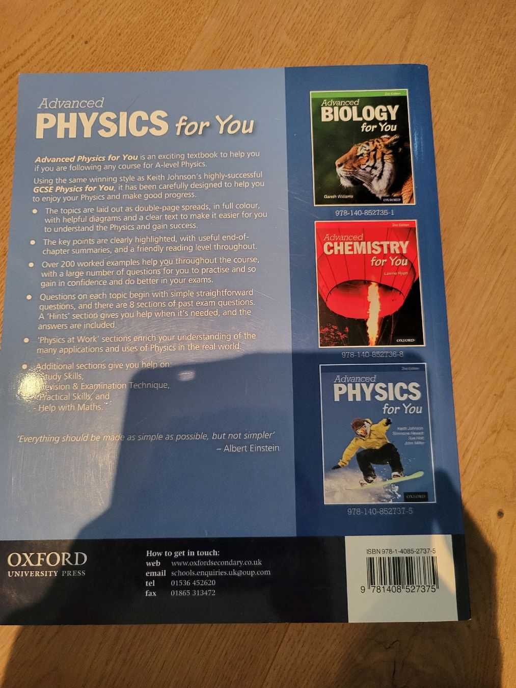 Libri: Advanced Physics for You – Nuovo (secondo la descrizione) da Zuzwil SG venduto da hal_76wn 1