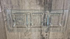 Diverse Glasplatten mit Deko Vertiefungen und Deko Glas