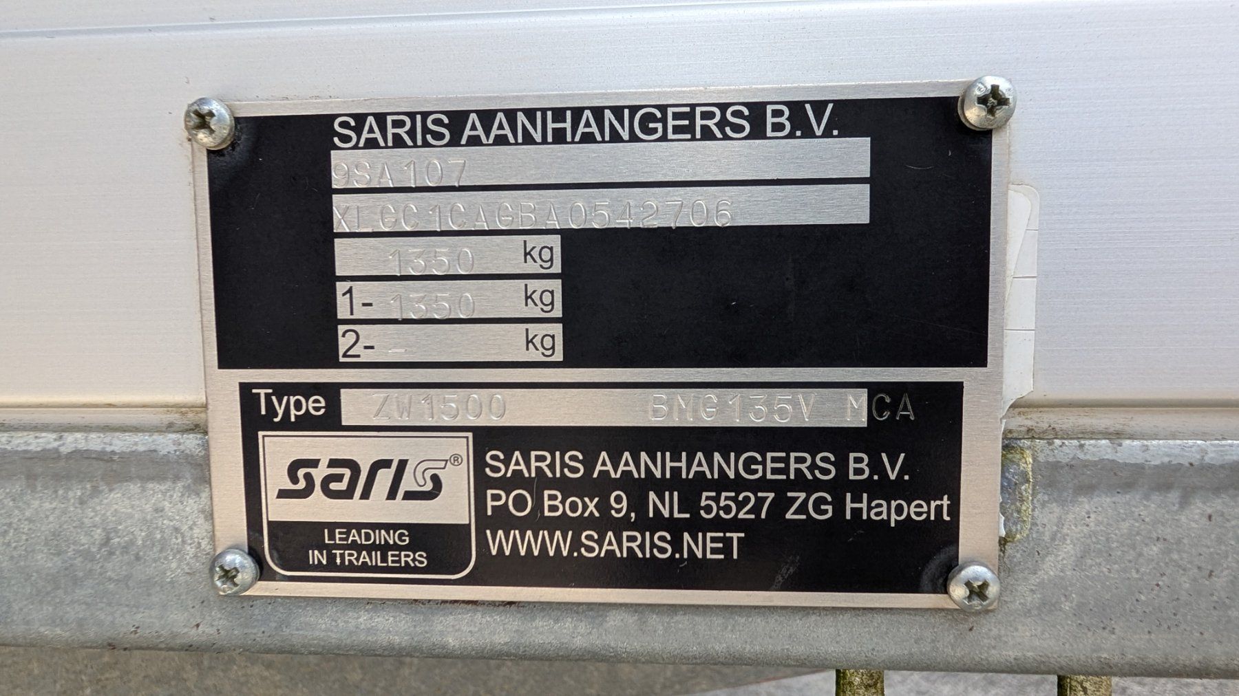 Saris Rimorchi: Remorque Saris bon état – Usato da Commugny venduto da yan_pzd5 2