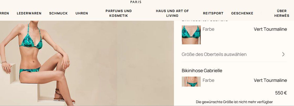 Hermès Costumi da bagno & Bikini: Hermès  Bikini Gabrielle 36 – Usato da Collonges venduto da Auganien 9