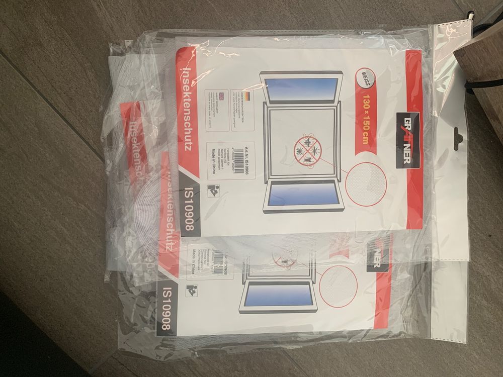 6 Stück Fliegengitter 130x150cm - Selbstklebend Ohne Bohren