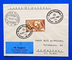 Erstflug Basel - St. Gallen 8.8.1927 Kat. LH RF 27.6 a