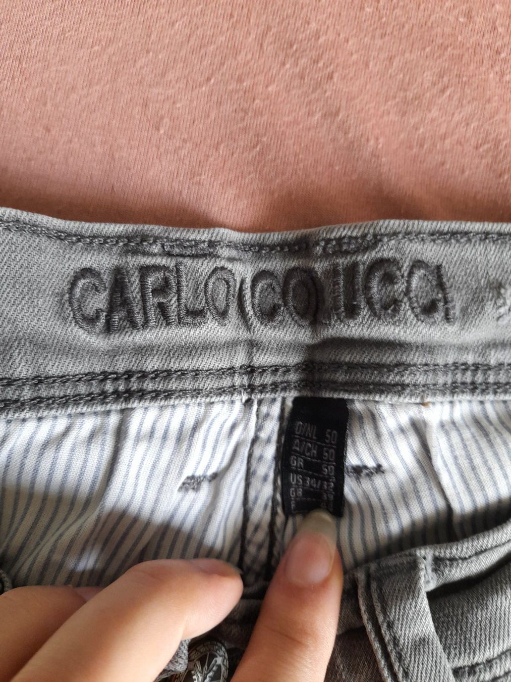 Carlo Colucci Jeans: Carlo colucci jeans grau – Nuovo e nell'imballaggio originale da Gwatt (Thun) venduto da B.D.999 1