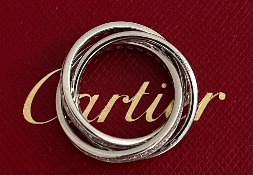 Cartier Ringe: Cartier Trinity Ring Whitegold Diamonds Grösse 54 – Gebraucht aus Zollikon von SVCHGZ 3