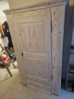 Antiker Shabby Schrank Massivholz Weiss