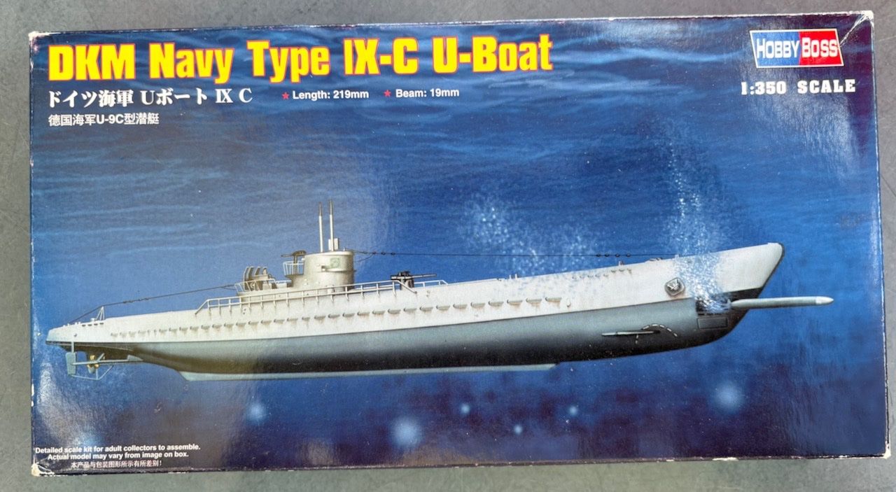 Modellbausätze & Standmodelle: DKM Navy Type IX-C U-Boot, M 1:350 – Neu und originalverpackt aus Rütihof von Bashful