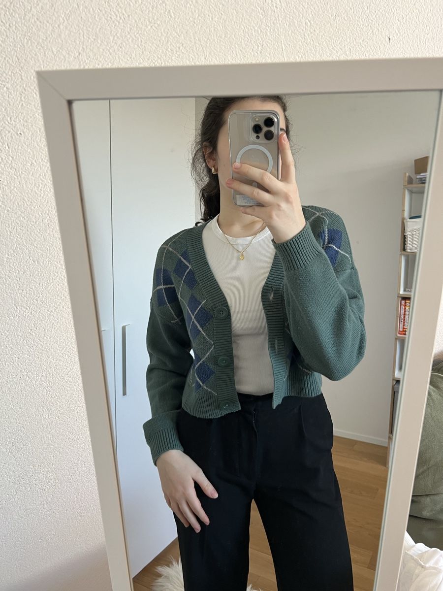 Hollister Giacche: Karierte Strickjacke – Nuovo (secondo la descrizione) da Frauenfeld venduto da vik_d96k 2