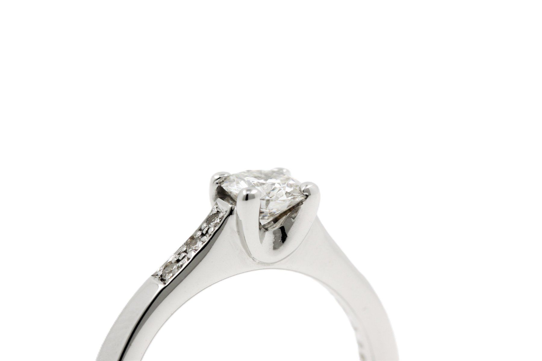 Ringe: Brillant Solitär Ring 0.59ct VS/I 18K Weissgold *S1335 – Gebraucht aus Zürich von luxtrade 1