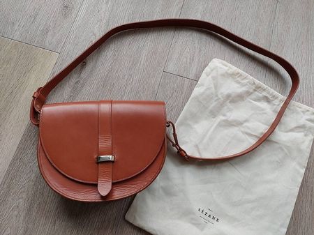 Top! Sezane Claude Handtasche Leder